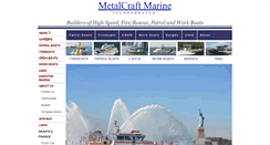 Desktop Screenshot of metalcraftmarine.com