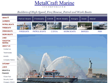 Tablet Screenshot of metalcraftmarine.com